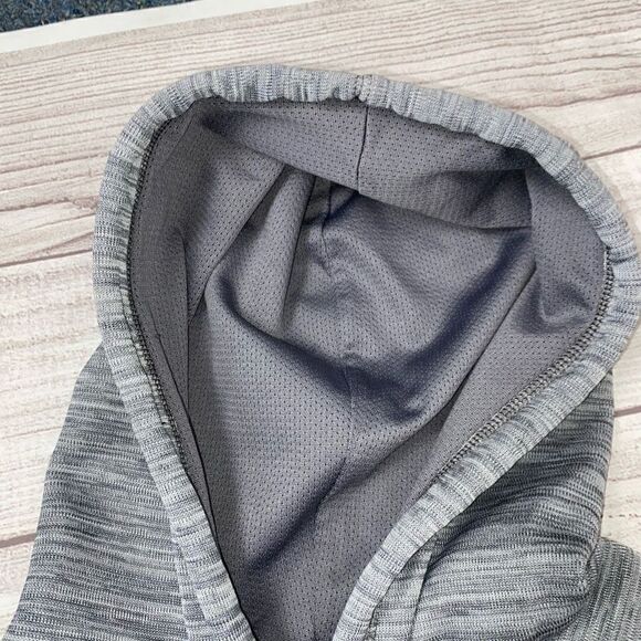 Tek gear pullover Longsleeve hoodie w/front pocket grey/white men sz S - Picture 8 of 10